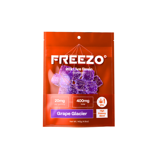 FREEZO 20MG LIVE RESIN GUMMIES (20CT/BAG , 400MG/BAG)
