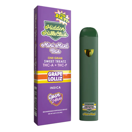 HIDDEN HILLS MINI MART BAR THC-A + THC-P 1 GRAM DISPOSABLE