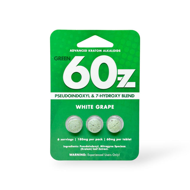 GREEN69Z PSEUDO + 7-HYDROXY BLEND 60MG PER TAB (3CT / PACK)