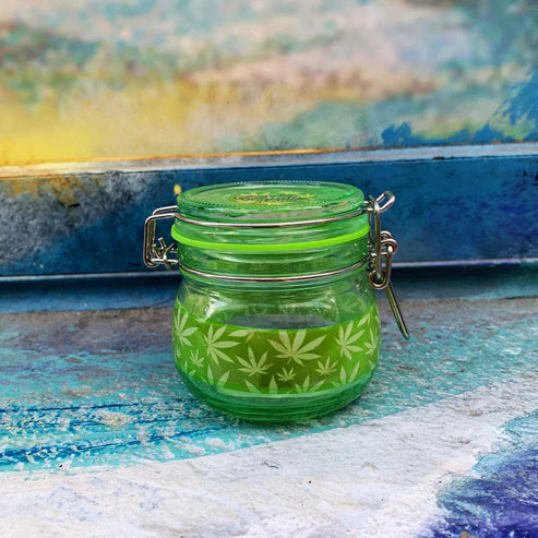 DANK TANK GREEN LEAF JAR 1/8 OZ SMALL JAR (ITEM 2699)