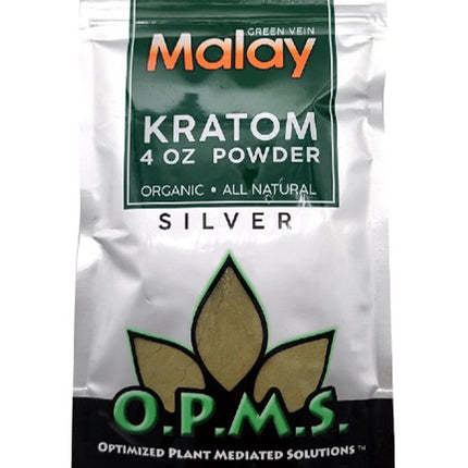 OPMS SILVER KRATOM POWDER 4OZ