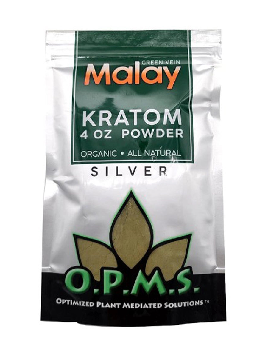 OPMS SILVER KRATOM POWDER 4OZ