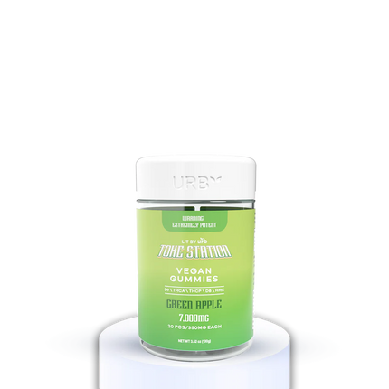 URB X TOKE STATION VEGAN GUMMIES (D9 \ THCA \ THCP \ D8 \ HHC) 7000MG JAR 350MG/PC