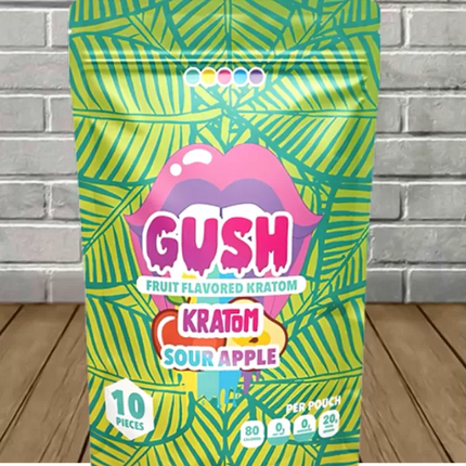 GUSH FRUIT FLAVORED KRATOM GUMMY 20MG PER GUMMY (10PC/BAG)