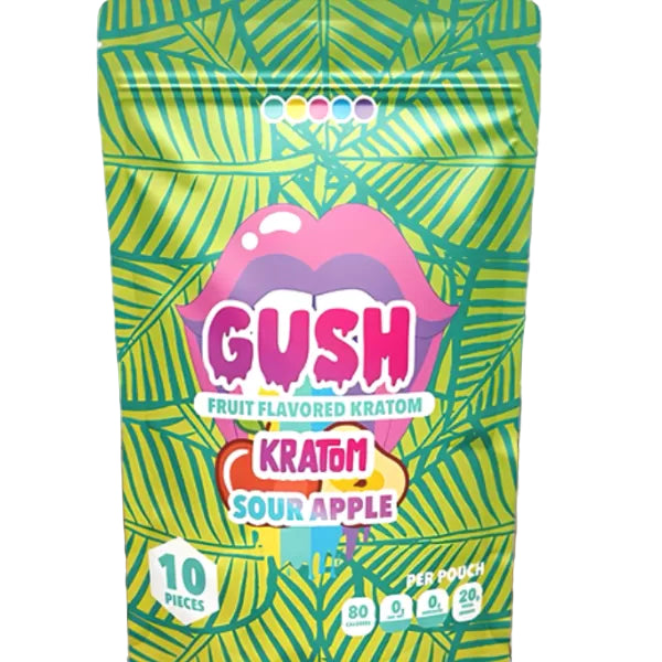 GUSH FRUIT FLAVORED KRATOM GUMMY 20MG PER GUMMY (10PC/BAG)