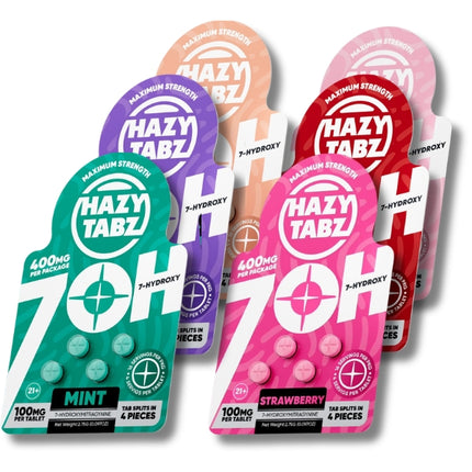 HAZY TABZ 7-HYDROXY 100MG CHEWABLE TABLET (4CT/PACK)