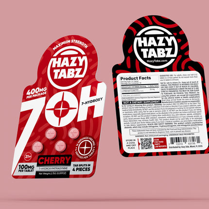 HAZY TABZ 7-HYDROXY 100MG CHEWABLE TABLET (4CT/PACK)