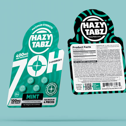HAZY TABZ 7-HYDROXY 100MG CHEWABLE TABLET (4CT/PACK)