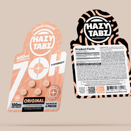 HAZY TABZ 7-HYDROXY 100MG CHEWABLE TABLET (4CT/PACK)