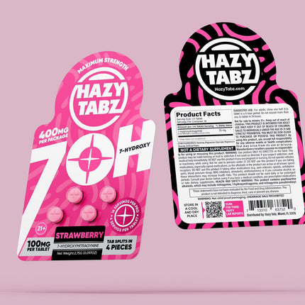 HAZY TABZ 7-HYDROXY 100MG CHEWABLE TABLET (4CT/PACK)