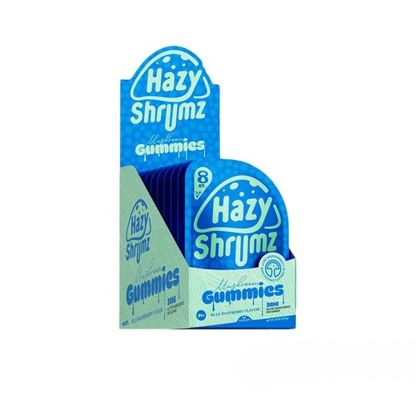 HAZY SHRUMZ MUSHROOM GUMMIES 8CT BAG