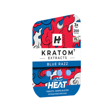STRAIGHT HEAT KRATOM EXTRACTS 200MG CHEWABLE TABLETS (10CT BOTTLE)