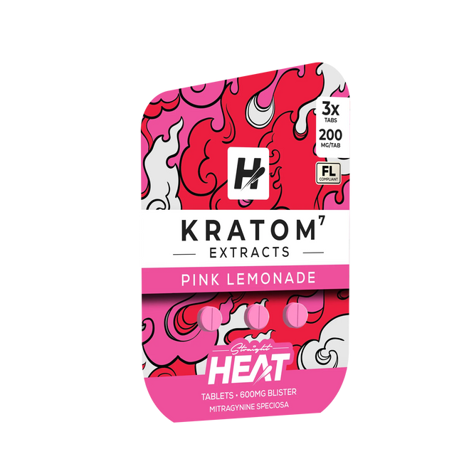 STRAIGHT HEAT KRATOM EXTRACTS 200MG CHEWABLE TABLETS (10CT BOTTLE)