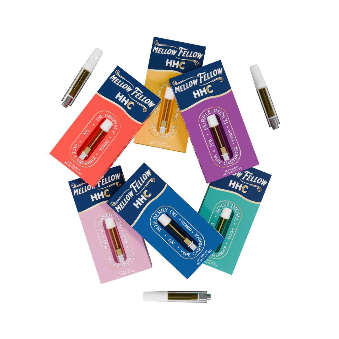 MELLOW FELLOW 1ML HHC CLASSIC VAPE CARTRIDGE (6CT BOX)