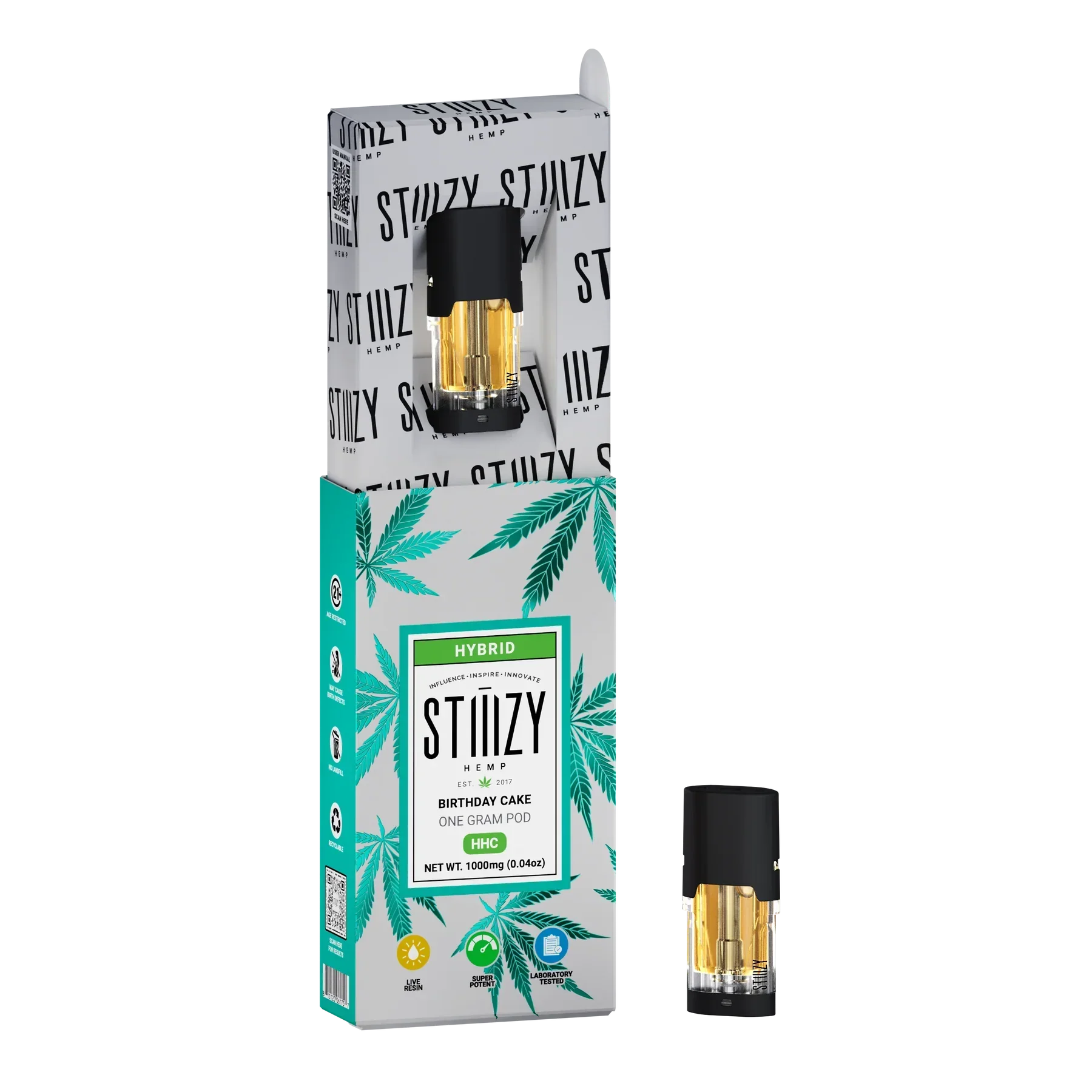 STIIIZY - HEMP 1G POD HHC - BIRTHDAY CAKE - DELTA