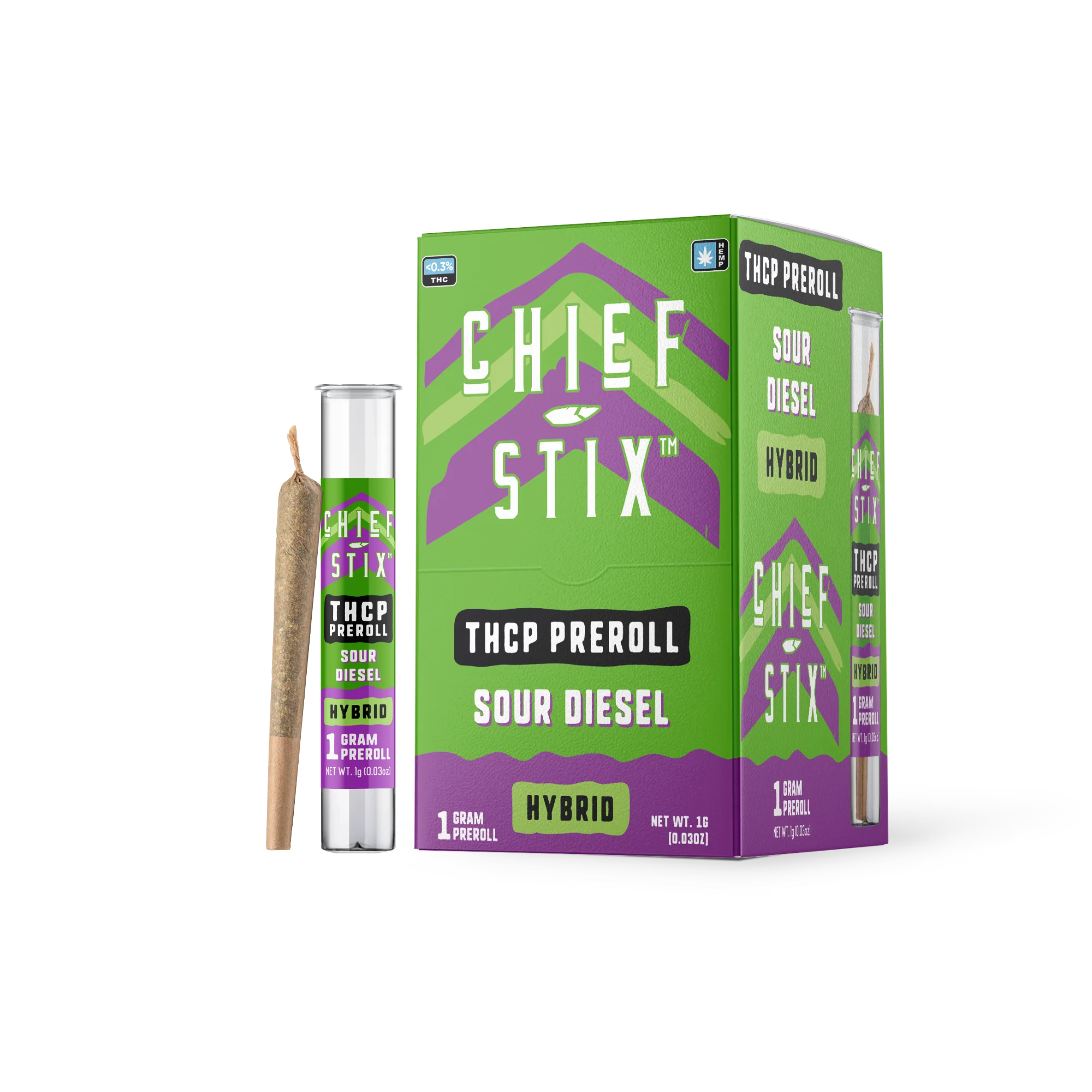 CHIEF STIX 1 GRAM THC-P PRE ROLLS (50CT/DISPLAY)