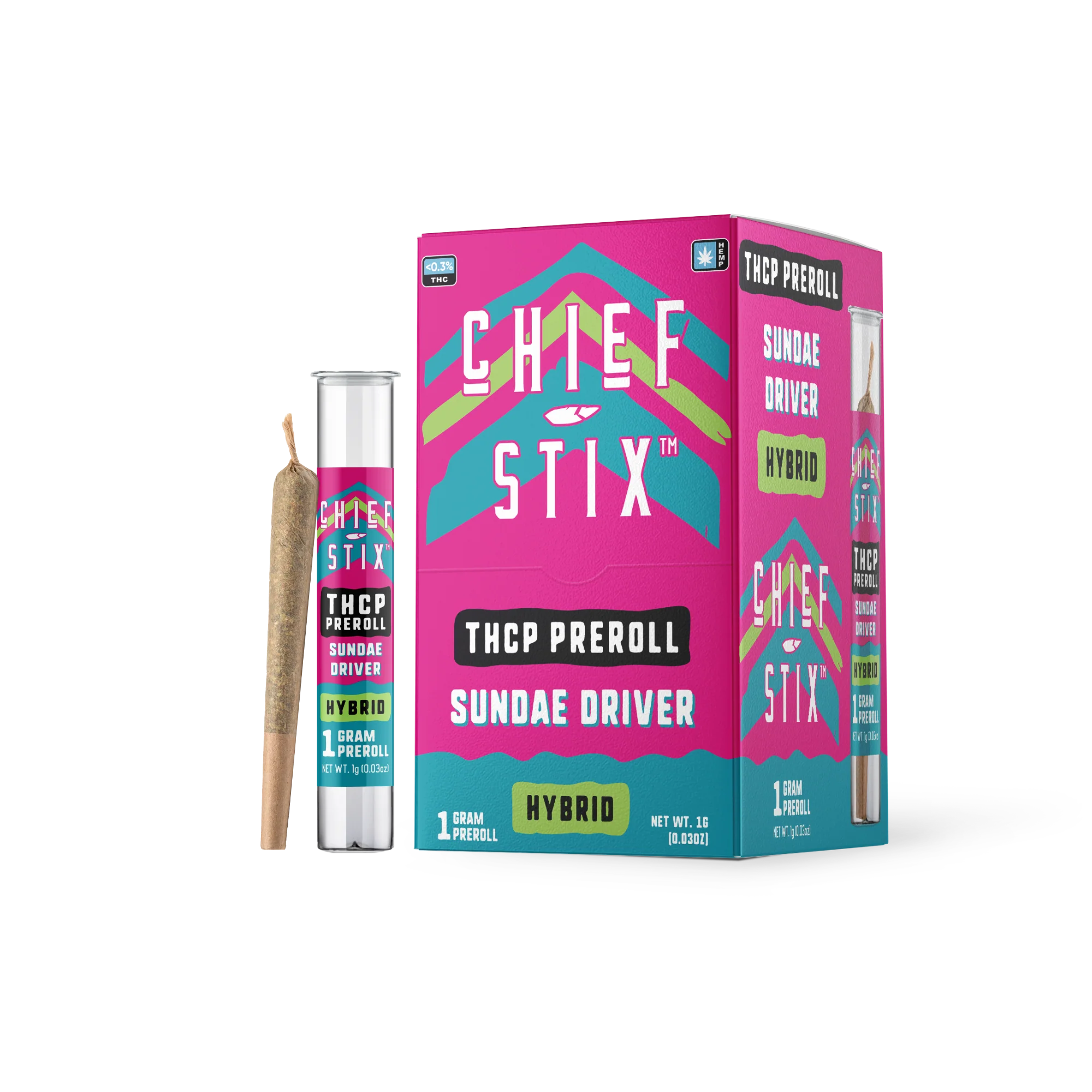 CHIEF STIX 1 GRAM THC-P PRE ROLLS (50CT/DISPLAY)