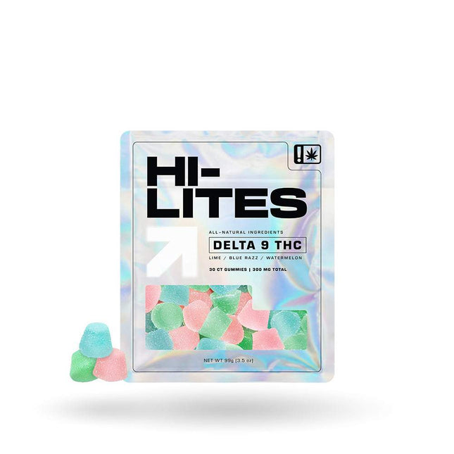 HI-LITES DELTA 9 THC 30CT GUMMIES 300MG BAG - MIX FLAVORS Default Title 850054129314