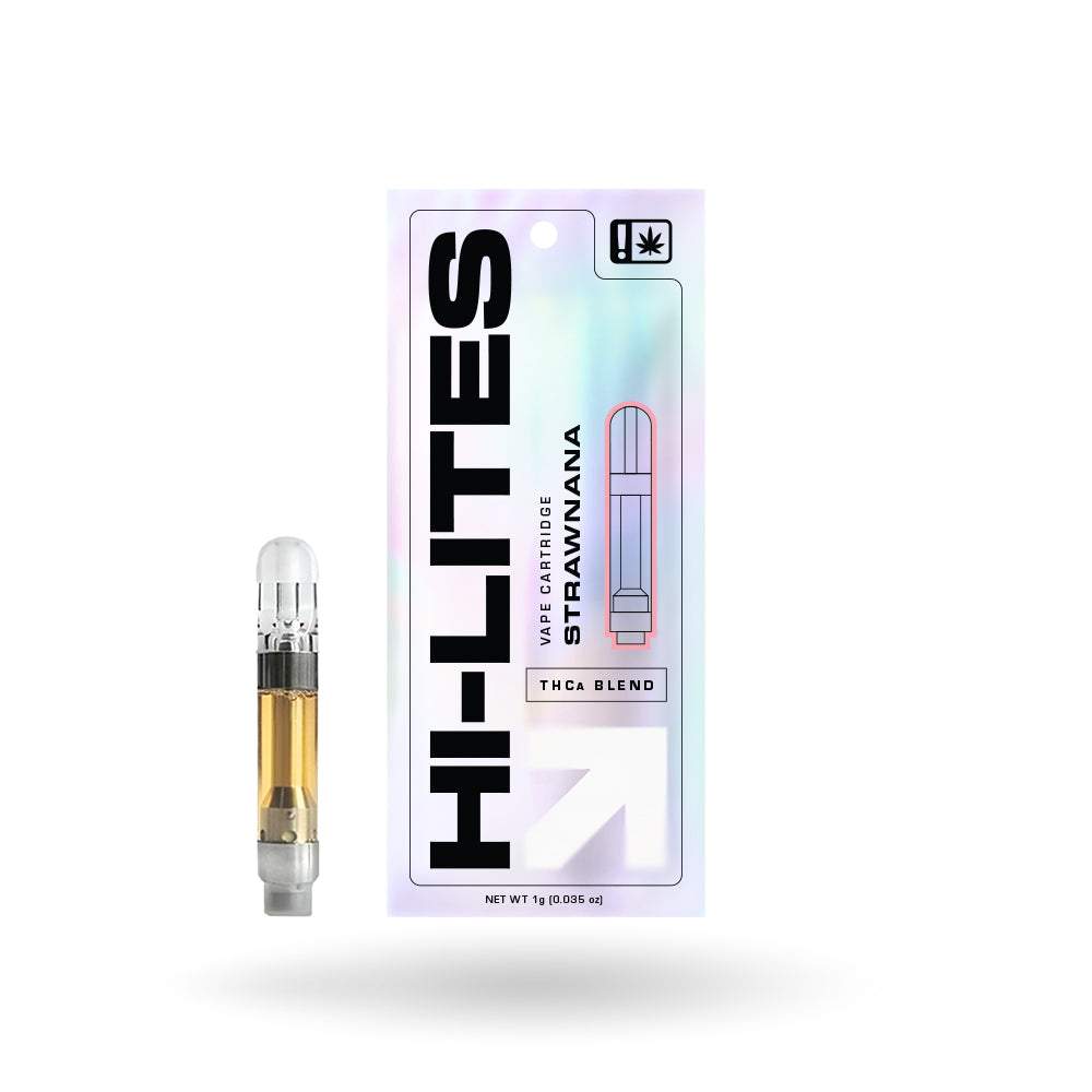 HI-LITES THCA BLEND 1 GRAM CARTRIDGE STRAWNANA 850054129284