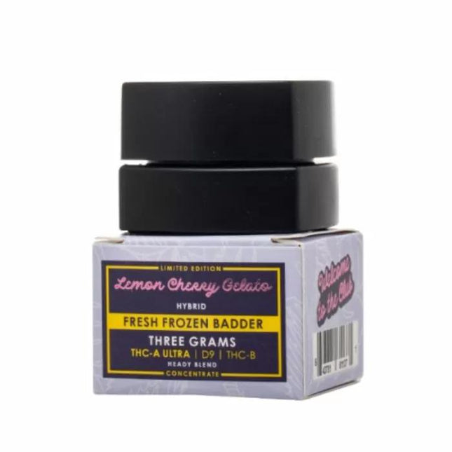 HIDDEN HILLS FRESH FROZEN BADDER (THC-A ULTRA | D9 | THC-B) 3 GRAMS D9 | THC-B) 3 GRAMS | LEMON CHERRY GELATO (HYBRID) 643781611371