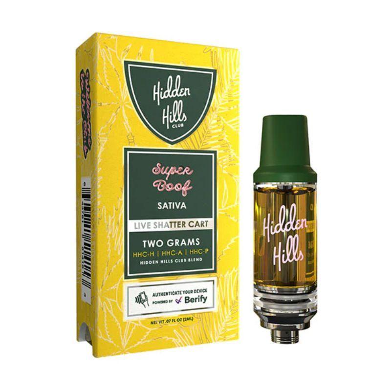 HIDDEN HILLS LIVE SHATTER (HHC-H + HHC-A + HHC-P) 2 GRAM CARTRIDGE