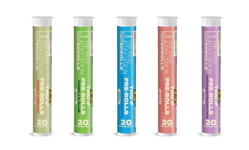HIGHER EDUCATION SCROLLS 2G THC-P PRE-ROLLS (20CT DISPLAY)
