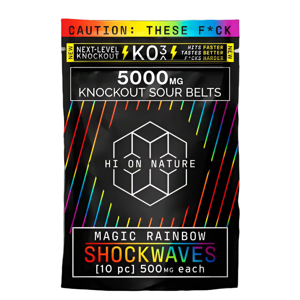HI ON NATURE 5000MG GUMMIES 10CT HI ON NATURE 5000MG KO3 BLEND GUMMIES 10CT - MAGIC RAINBOW 860003843574