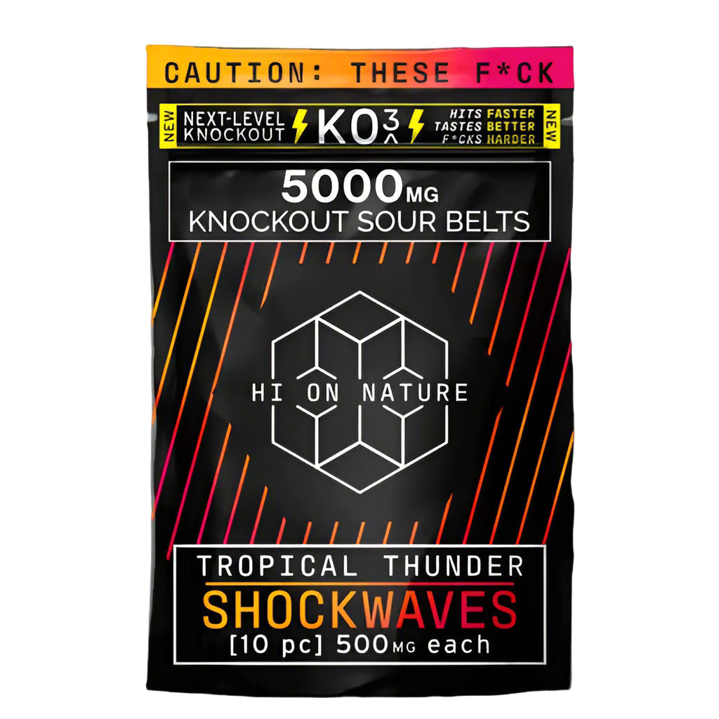 HI ON NATURE 5000MG GUMMIES 10CT HI ON NATURE 5000MG KO3 BLEND GUMMIES 10CT - TROPICAL THUNDER 860003843543