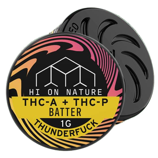HI ON NATURE THC-A + THC-P 1G BATTER THUNDERFUCK 860003844298