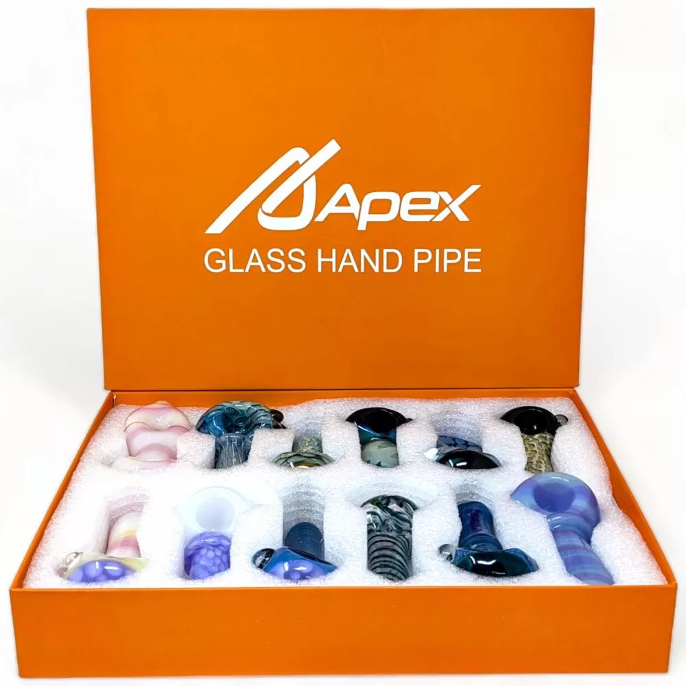 APEX 3" PREMIUM HAND PIPE 12CT DISPLAY | HPD302
