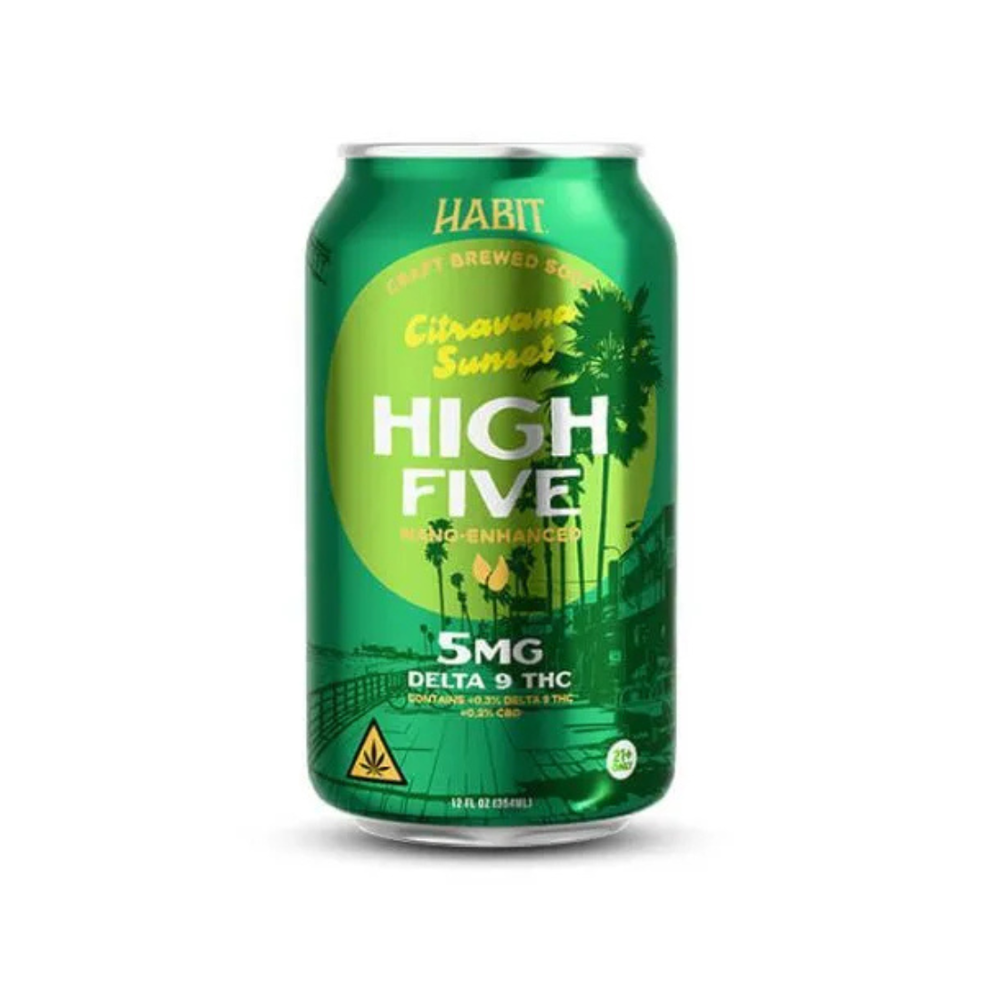 HABIT DELTA 9 HIGH FIVE SODA THC-P ENHANCED 5MG CRAFT BREWED (6CT PACK)