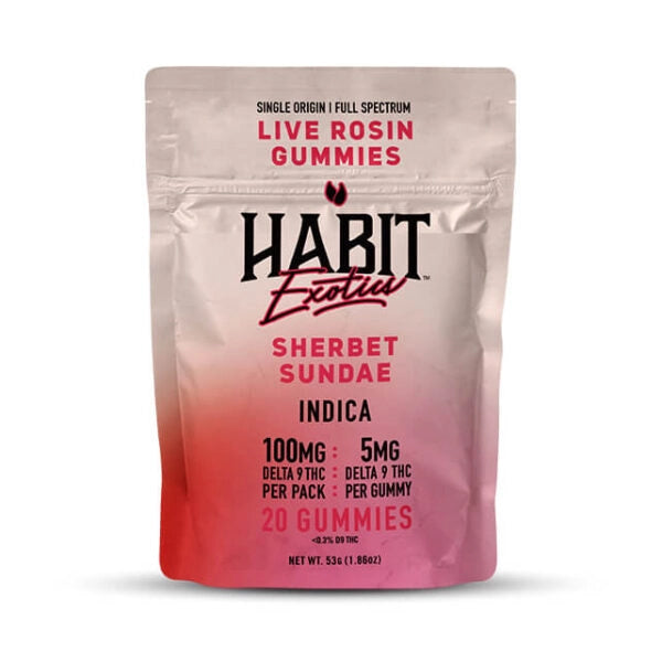 HABIT EXOTICS 100MG D9 GUMMY BAG (20CT/BAG)