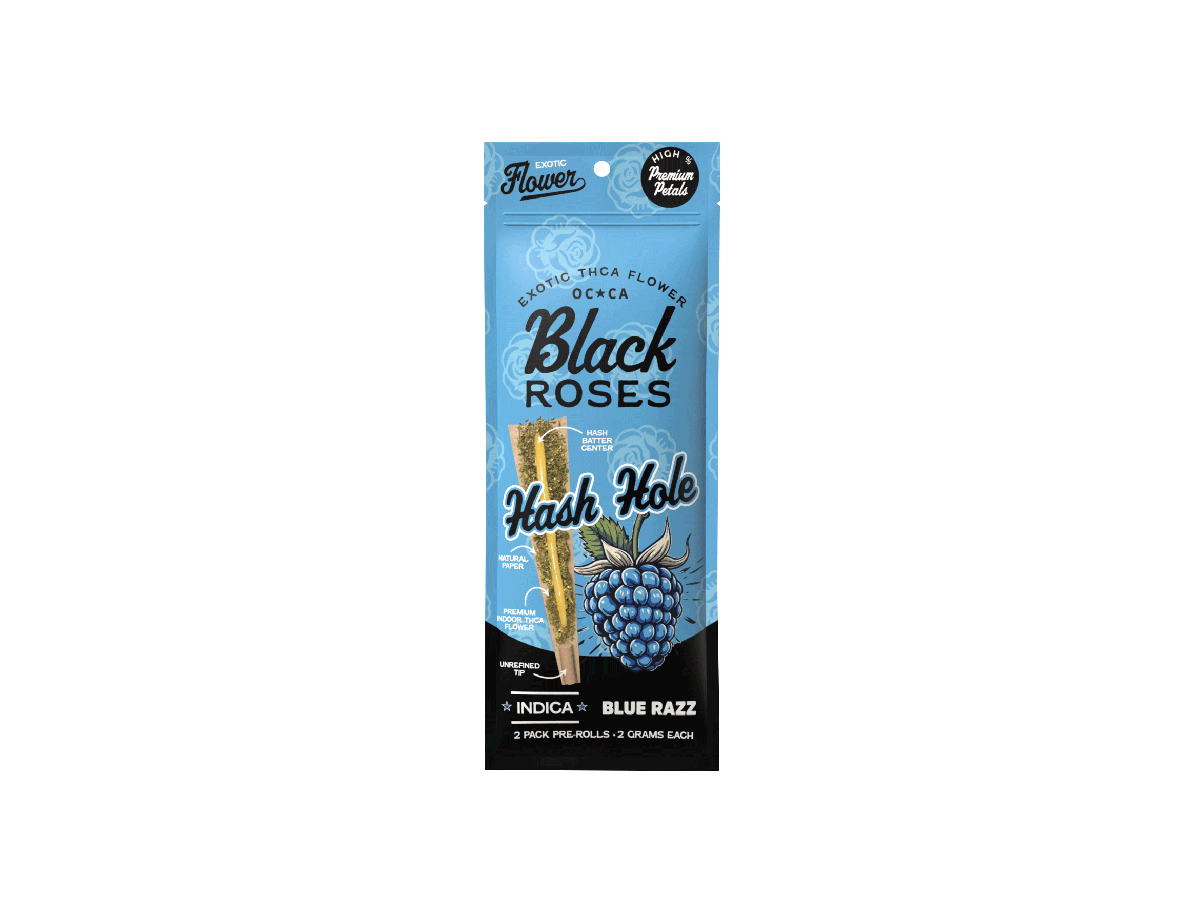 BLACK ROSE THC-A HASH HOLE (2 X 2G PER PACK)
