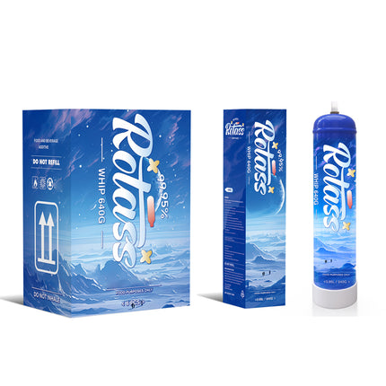 ROTASS 1L FLAVORED WHIP CREAM CHARGER (6CT/DISPLAY)