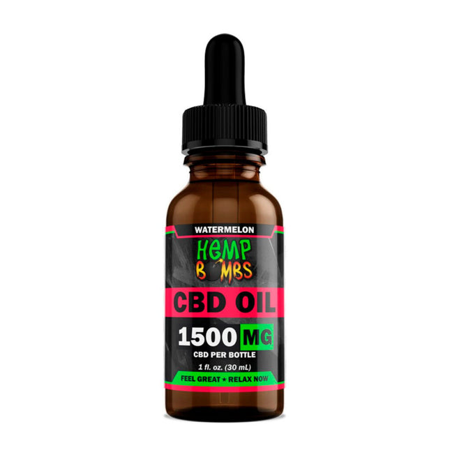 HEMP BOMBS 1OZ 1500MG PREMIUM CBD OIL | WATERMELON