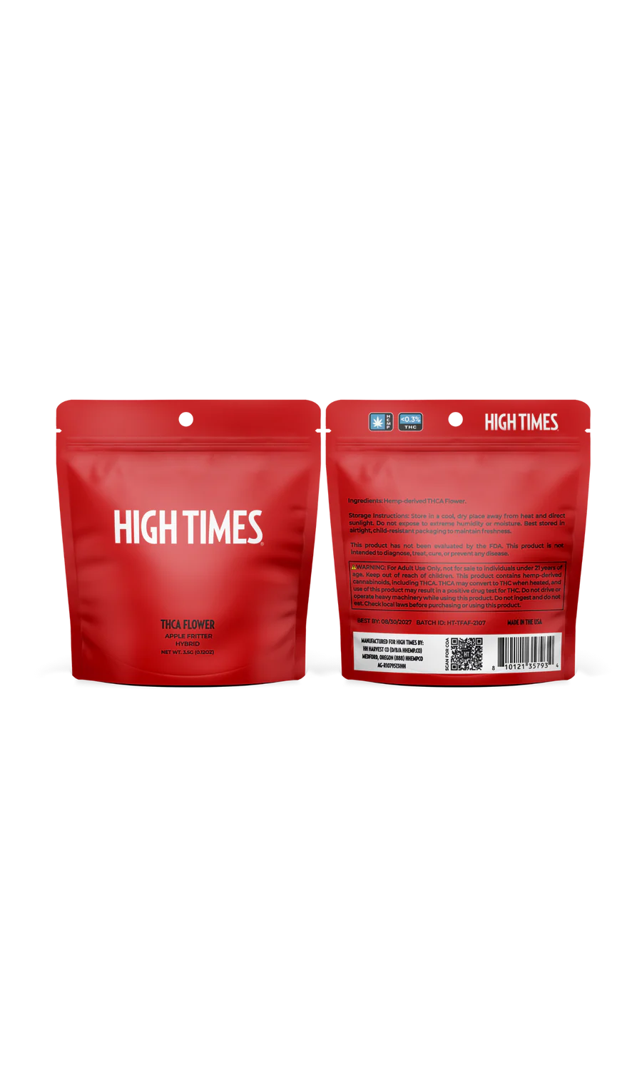HIGH TIMES THCA FLOWER 3.5G BAG