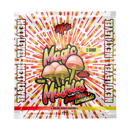 HIXOTIC MAGIC MUSHIES 8G MUSHROOM GUMMIES (2CT/BAG, 20BAGS/BOX) | STRAWBERRY LEMONADE