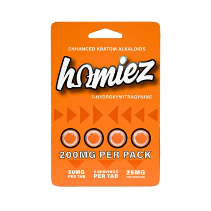 HOMIEZ 7-HYDROXY 50MG TABLET (4CT / PACK)