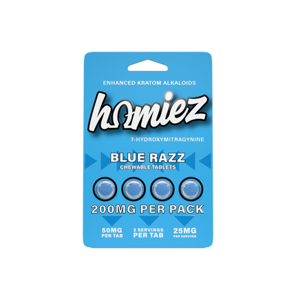 HOMIEZ 7-HYDROXY 50MG TABLET (4CT / PACK)