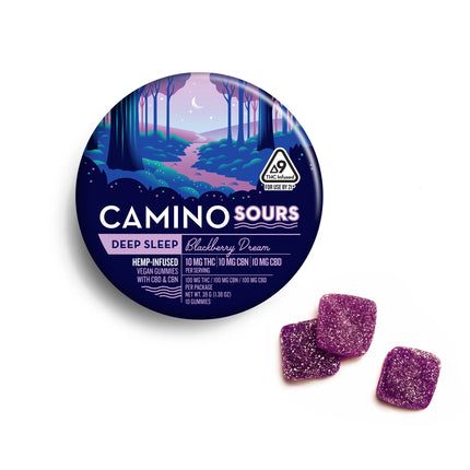 CAMINO SOURS D9 THC INFUSED GUMMIES 100MG PER TIN