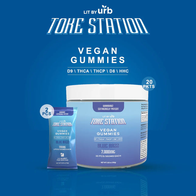 URB X TOKE STATION VEGAN GUMMIES (D9 | THCA | THCP | D8 | HHC) 2CT/PACK (350MG EACH)