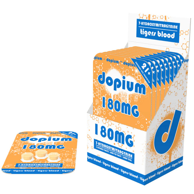 DOPIUM 7-HYDROXYMITRAGYNINE 60MG CHEWABLE TABLETS (3CT/PACK)