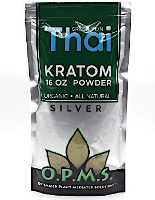 OPMS SILVER KRATOM 16OZ POWDER