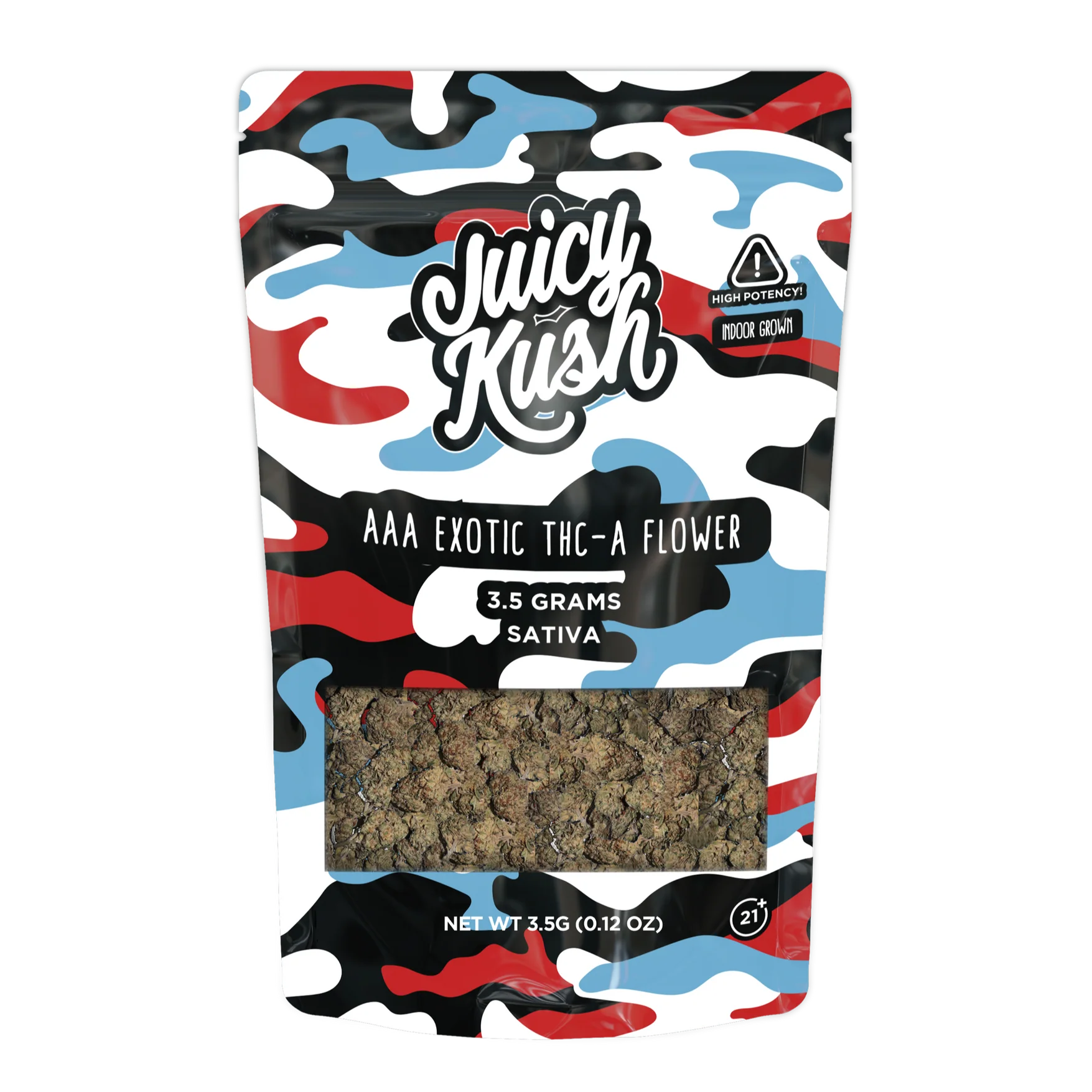 JUICY KUSH EXOTIC AAA THC-A 3.5G INDOOR FLOWER