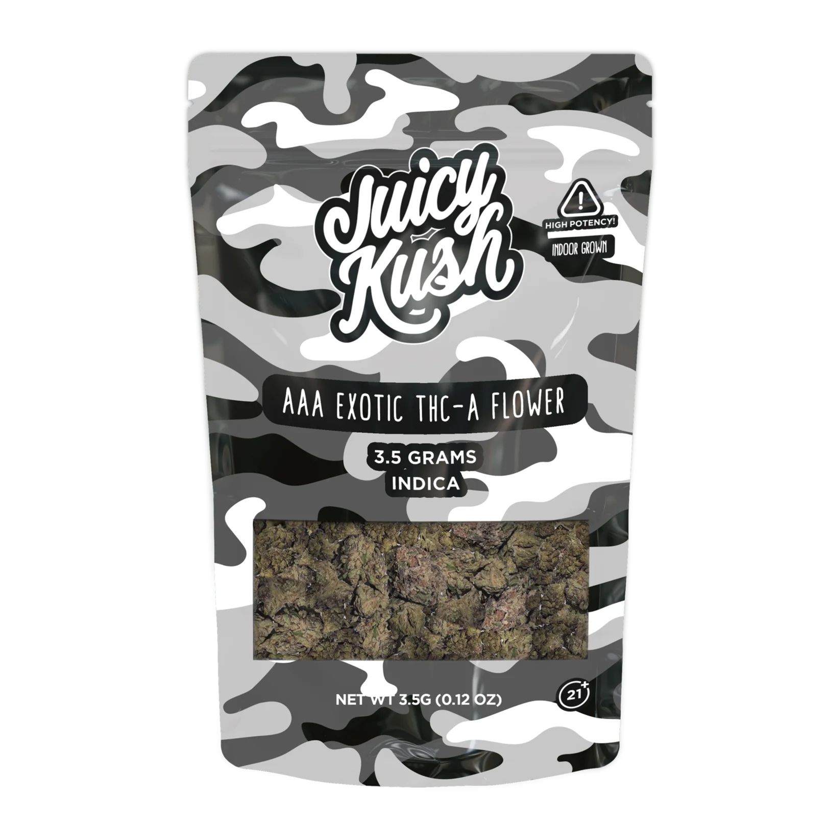 JUICY KUSH EXOTIC AAA THC-A 3.5G INDOOR FLOWER