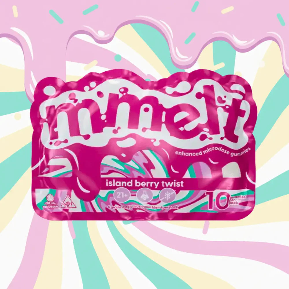 MMELT 40G MUSHROOM MICRODOSE GUMMIES BOX (3PC/PK , 20PK/BOX)