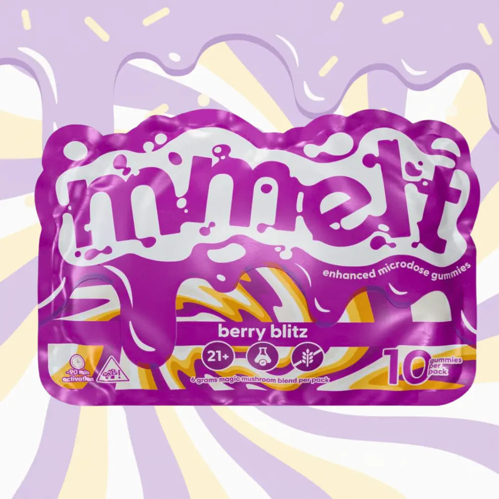 MMELT 40G MUSHROOM MICRODOSE GUMMIES BOX (3PC/PK , 20PK/BOX)