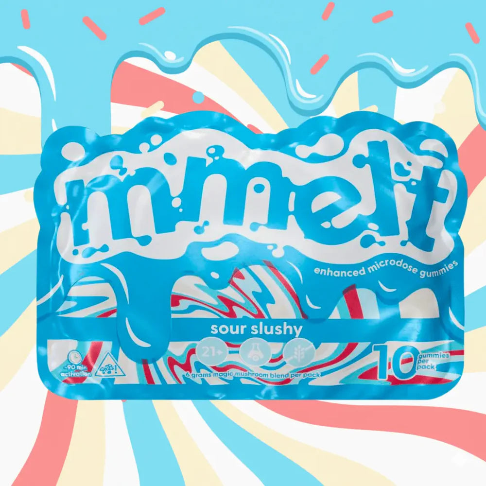 MMELT 40G MUSHROOM MICRODOSE GUMMIES BOX (3PC/PK , 20PK/BOX)