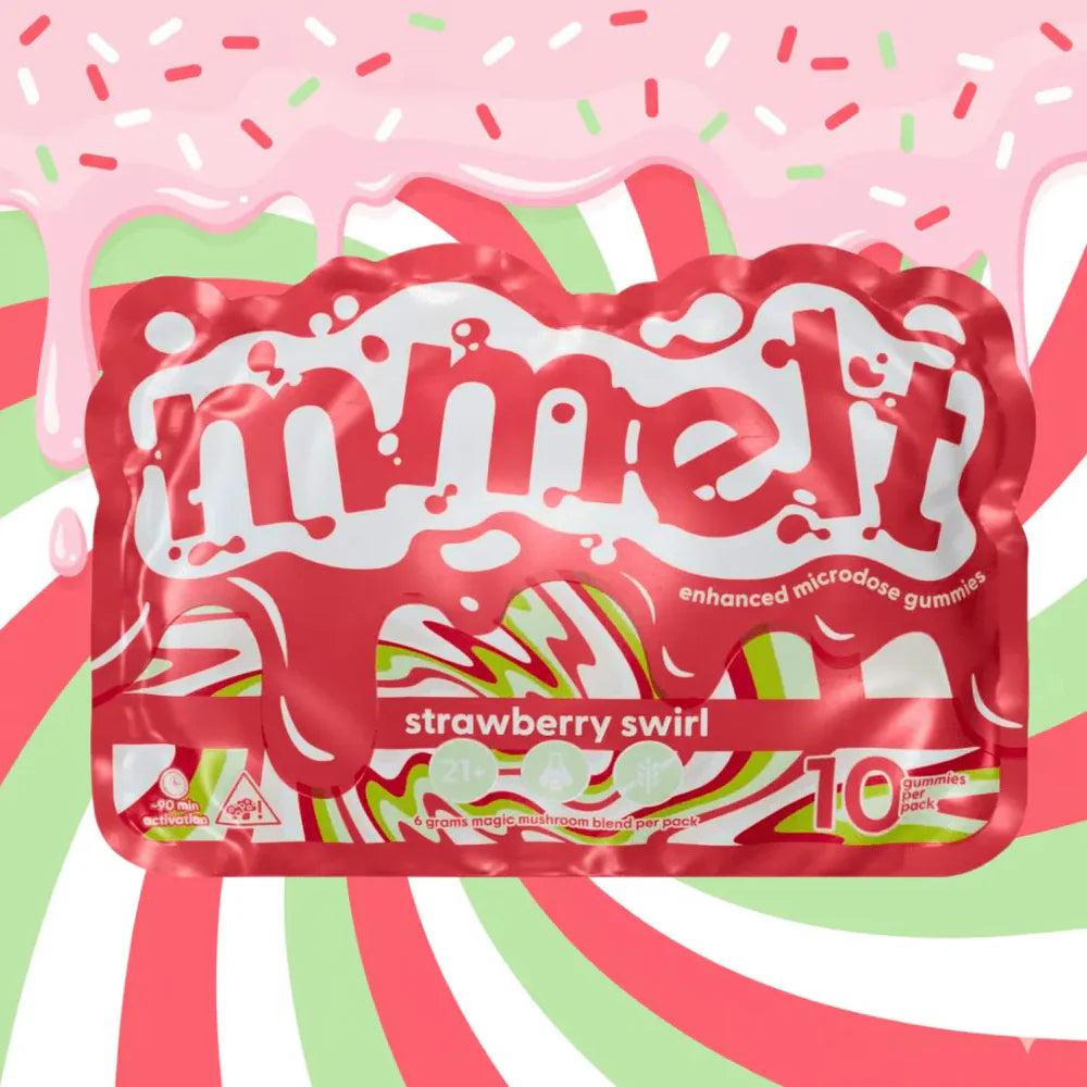 MMELT 40G MUSHROOM MICRODOSE GUMMIES BOX (3PC/PK , 20PK/BOX)