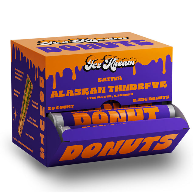 ICE KREAM 2.5 GRAM THC-A ROSIN DIAMOND POWDERED DONUTS (20CT BOX)